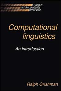 ePub Computational Linguistics: An Introduction (Studies in Natural Language Processing) download