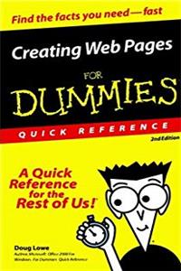 ePub Creating Web Pages for Dummies Quick Reference: A Quick Reference for the Rest of Us! download