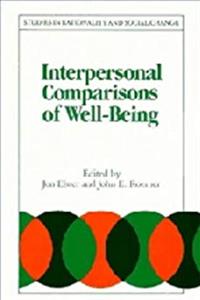 ePub Interpersonal Comparisons of Well-Being (Studies in Rationality and Social Change) download